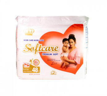 Softcare Baby Diapers 3-6Kg Small 48pc (1pc)